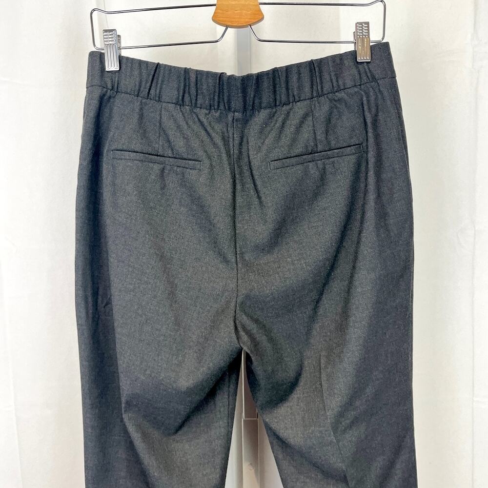 ANN TAYLOR Ankle Pants Bi Stretch High Rise Flat Front Zip Fly Heather Gray 6 - Picture 6 of 10